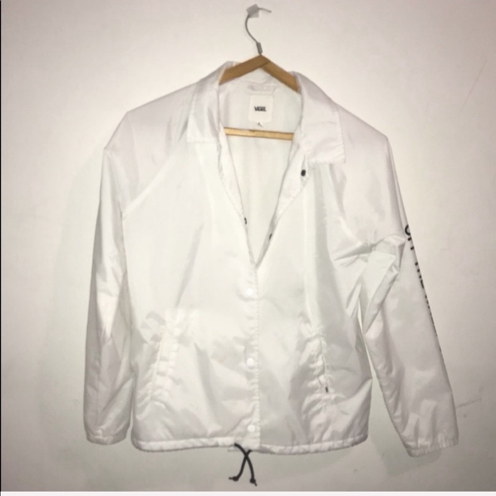 White VANS windbreaker